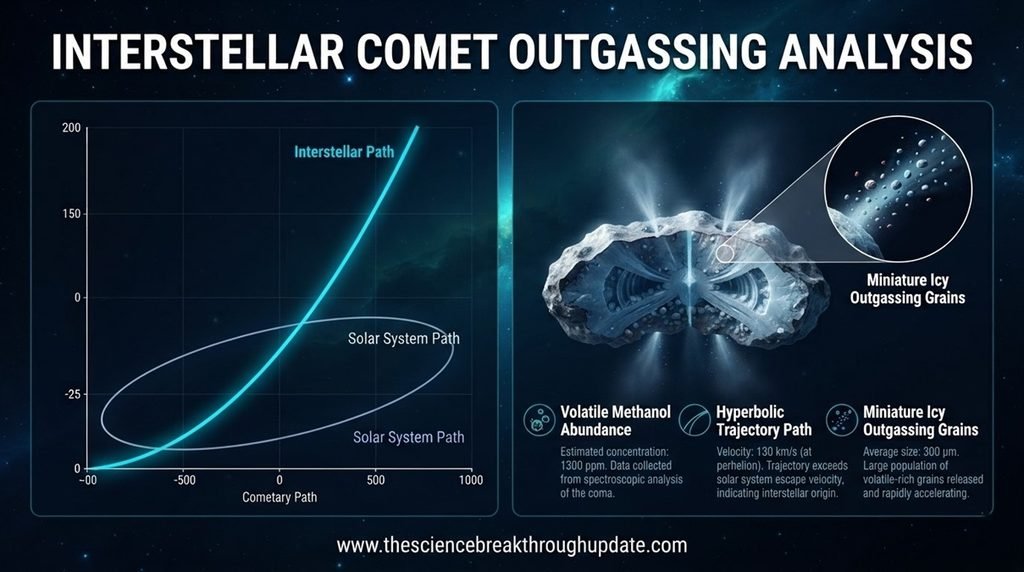  Interstellar comet 3I/ATLAS data chart infographic