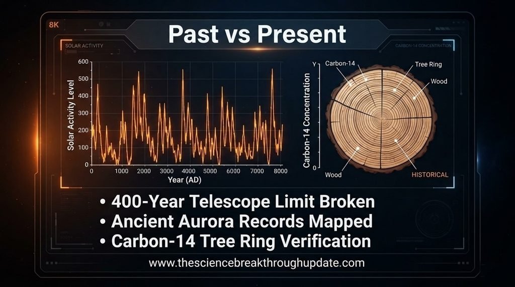 Solar activity cycles data chart infographic