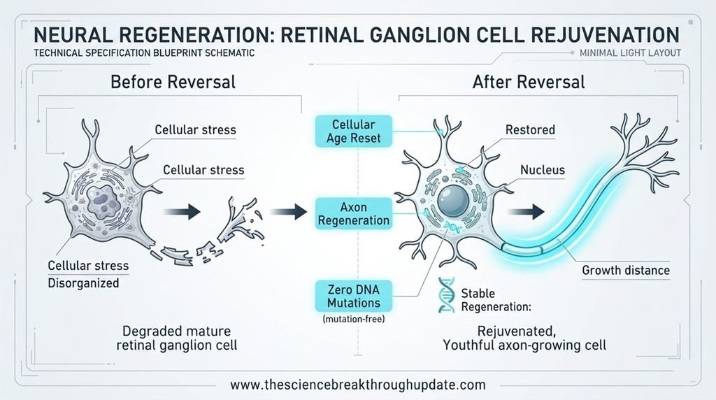Ocular age reversal data chart infographic