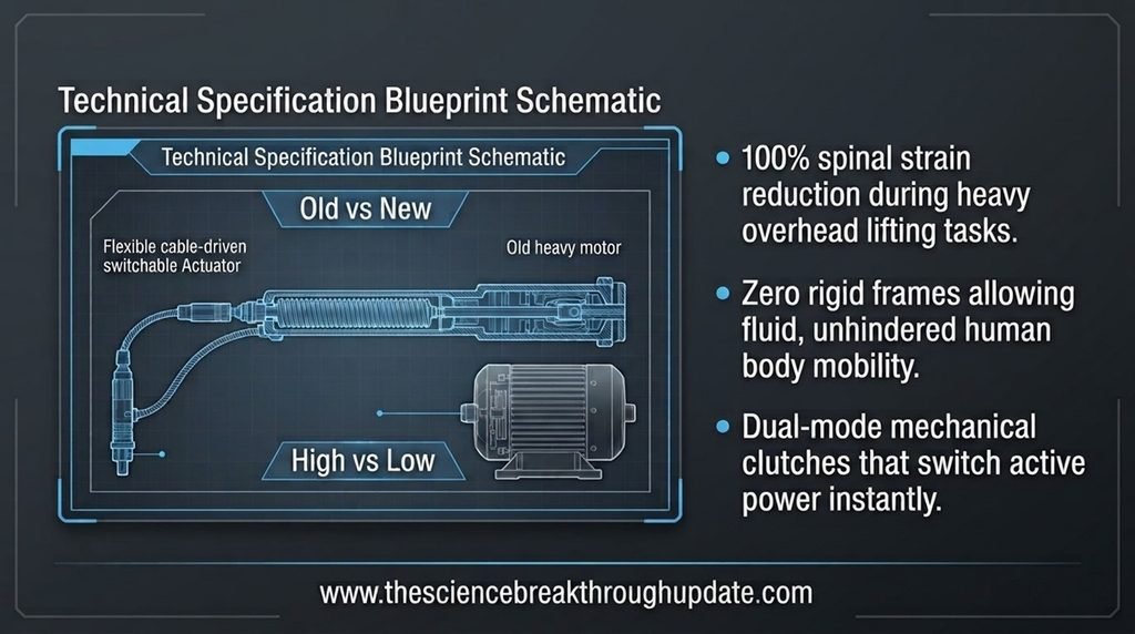 Technical blueprint schematic comparison infographic comparing rigid robotic frames with flexible dual-mode cable actuators.