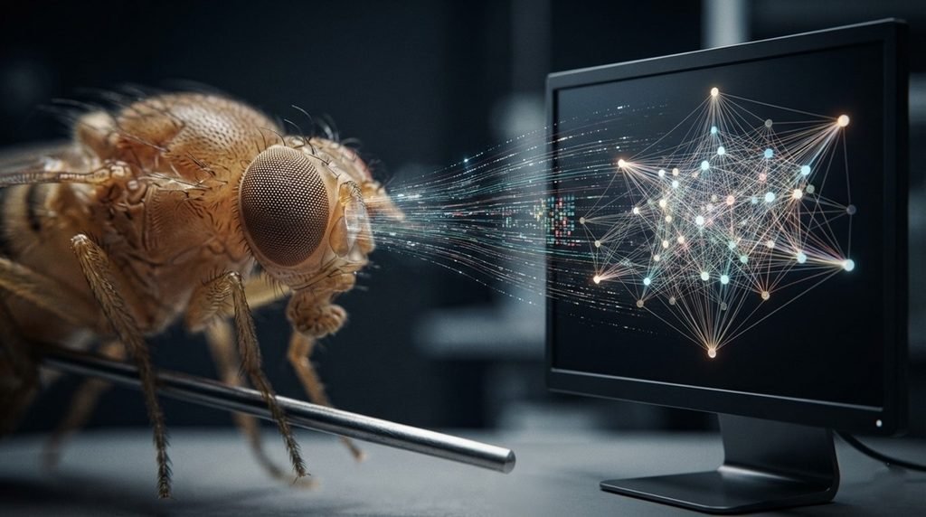 Computer vision neural network framework mimicking dynamic biological fruit fly eye and brain logic pathways